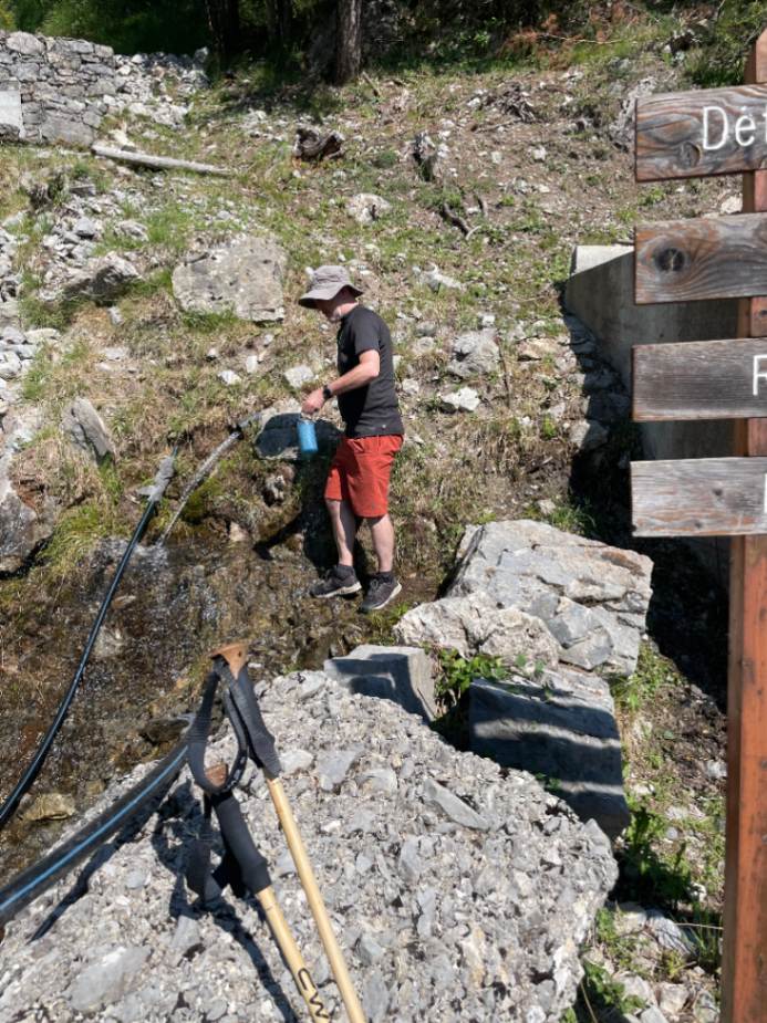 endlich Wasser nachfüllen